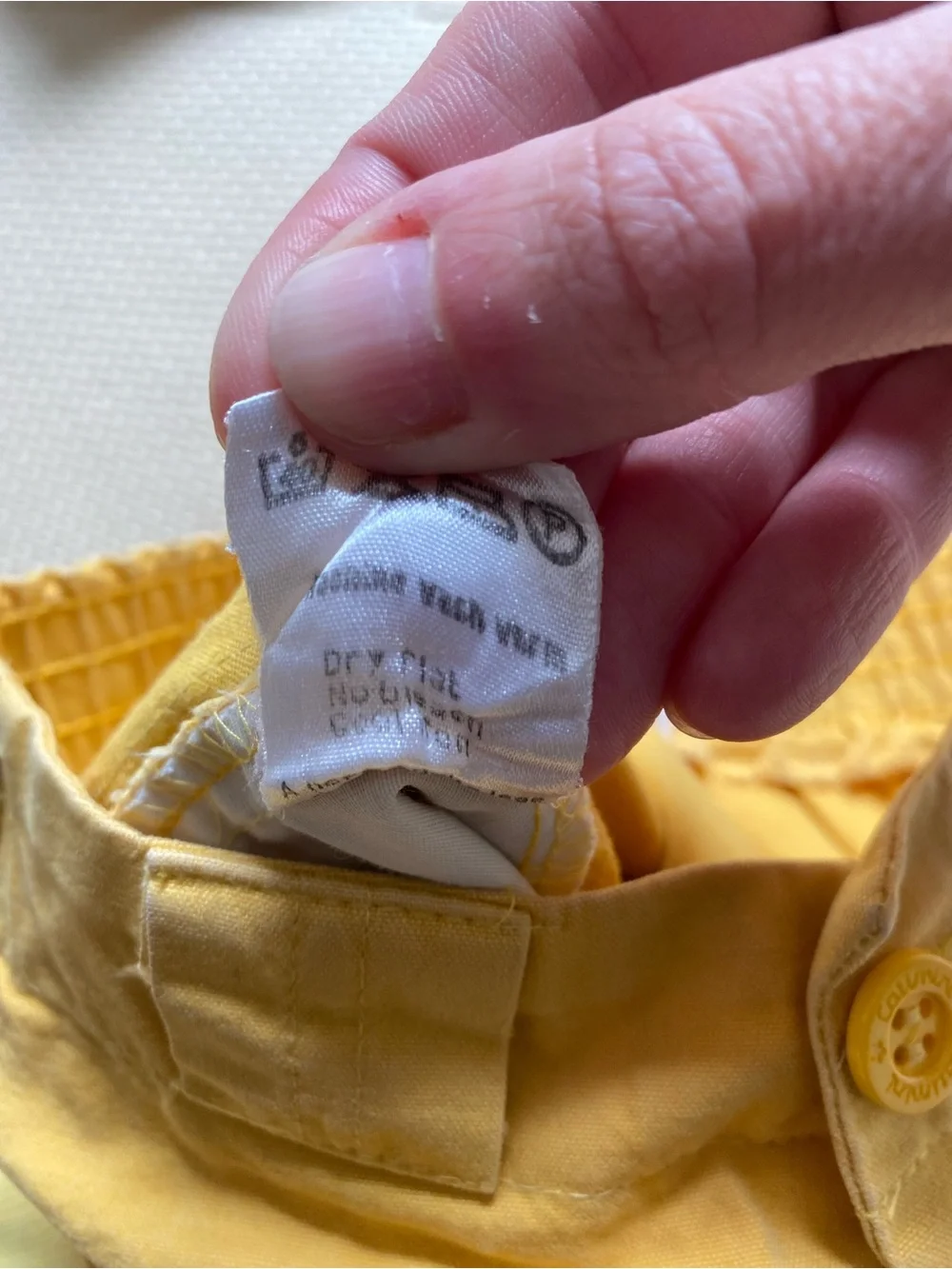 Vintage Catimini Yellow Two-Piece Baby Outfit with Teal Trim Size 2T